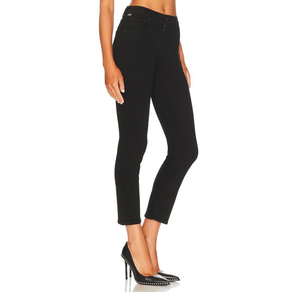 Citizens of Humanity Jolene High Rise Vintage Slim Plush Black - Picture 2 of 11